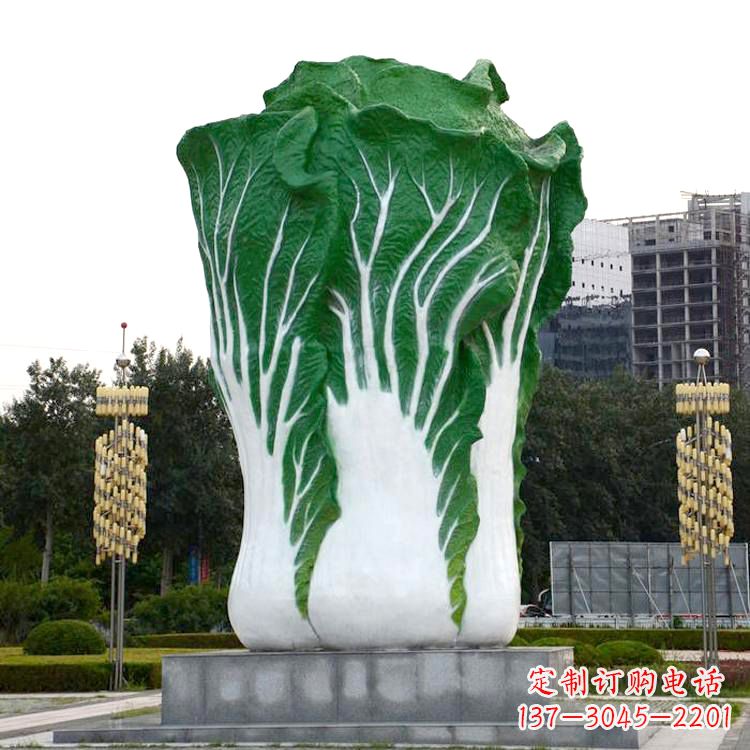 广州白菜雕塑-公园园林仿真植物景观