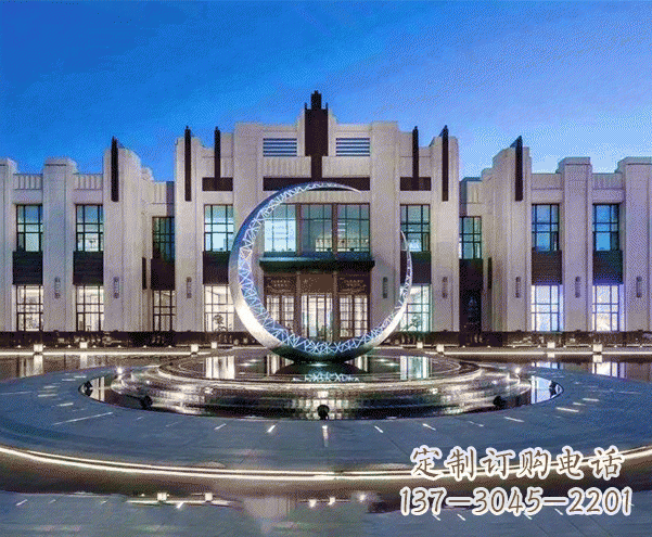 广州高档不锈钢月亮摆件