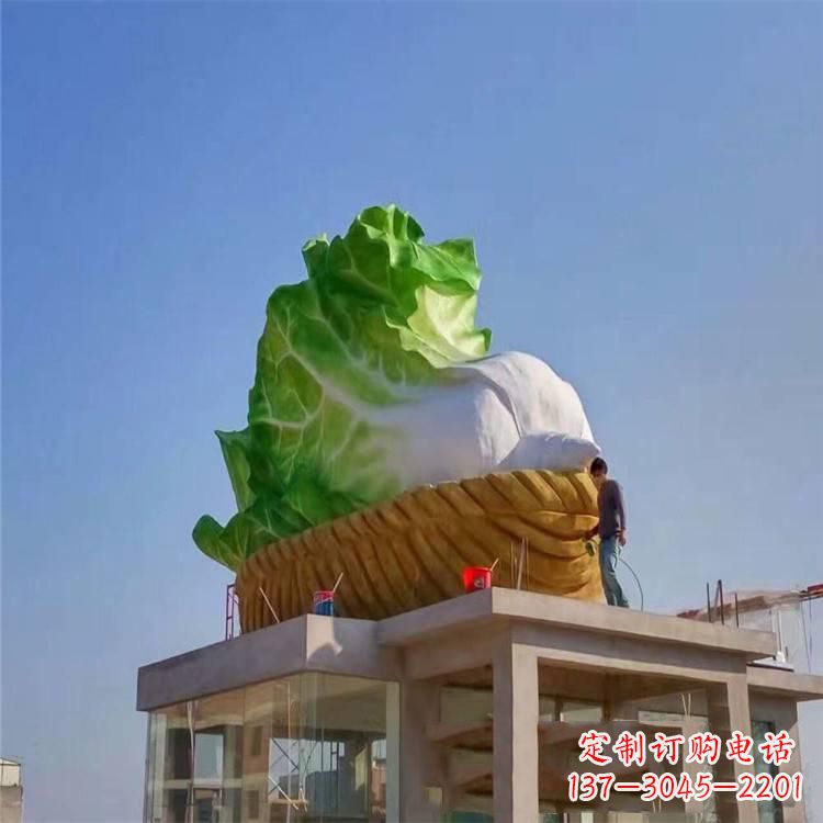 广州玻璃钢白菜雕塑