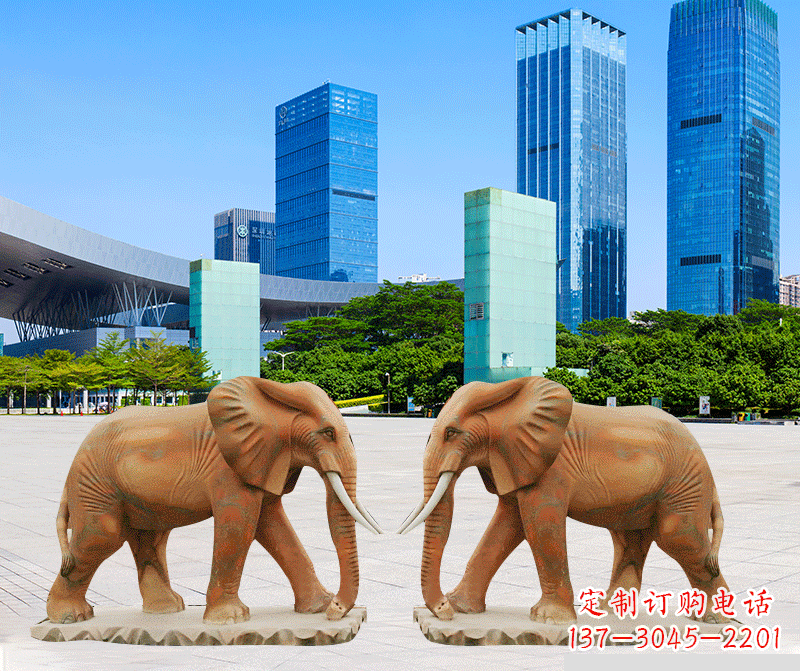 广州精美大象雕塑