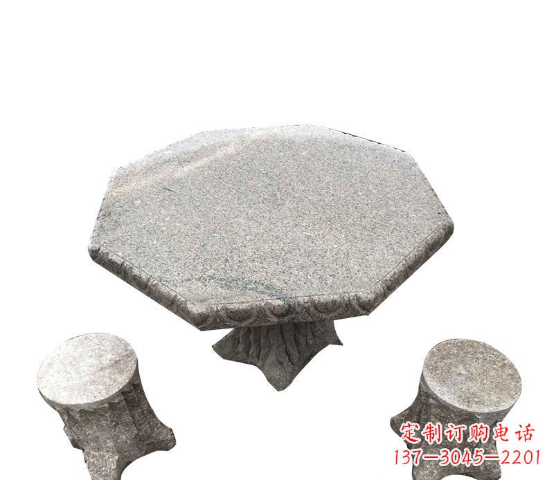 广州八角石桌凳系列