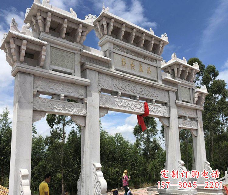 广州牌坊石雕精美定制礼品