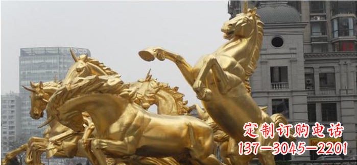 广州腾驰而去,竞技飞扬——“飞马腾跃”铜雕马群