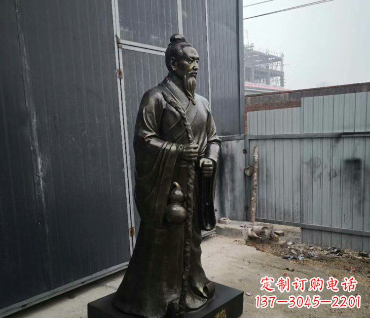 广州扁鹊人物古代名医铜雕摆件