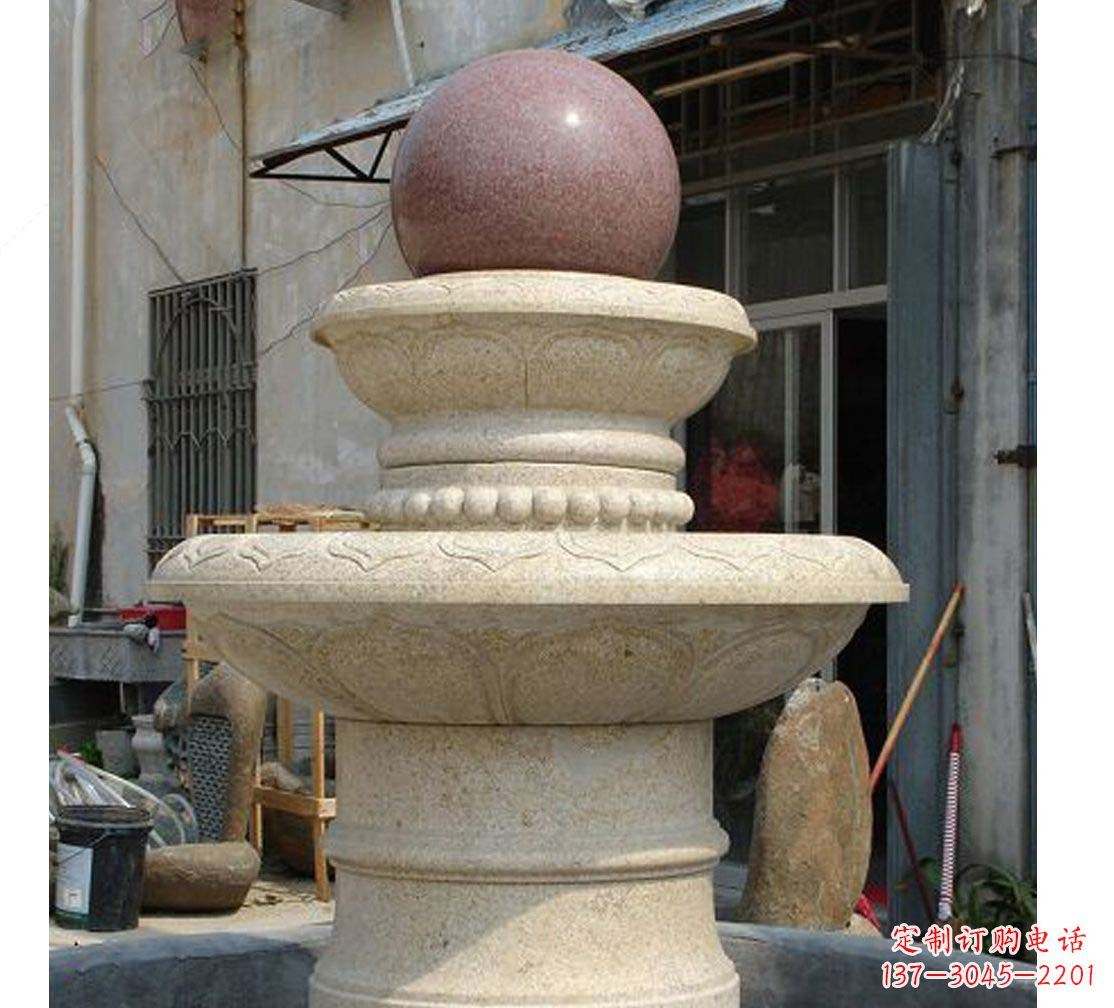 广州别墅景观装饰风水球喷泉雕塑
