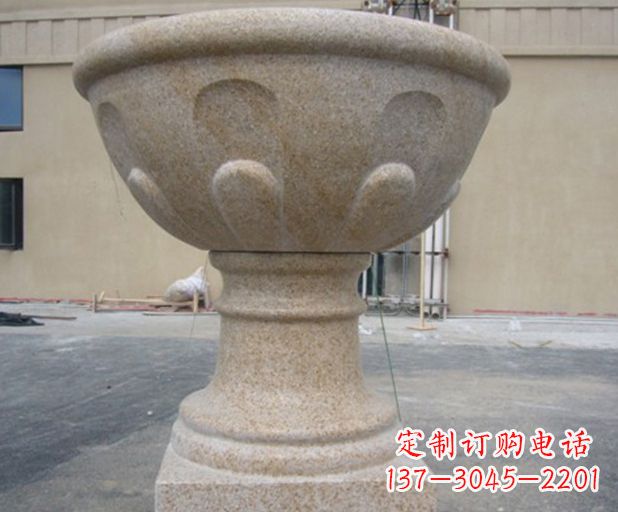 广州别墅景观花盆石雕