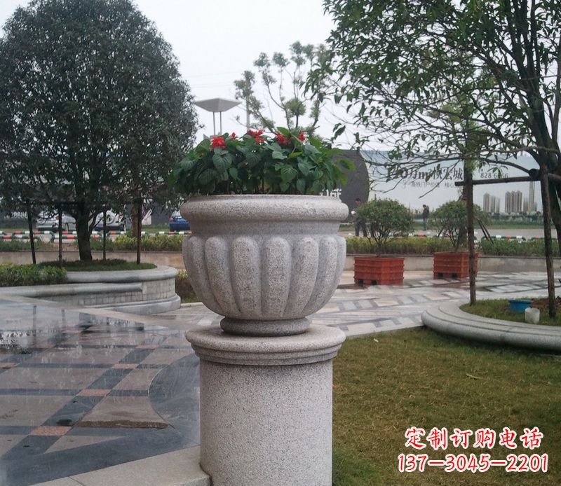 广州精美大理石花盆