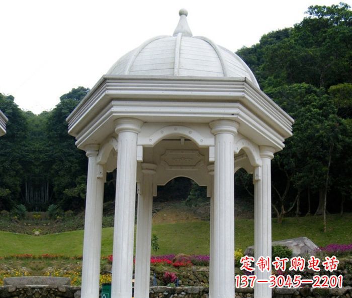 广州别墅景观欧式石雕凉亭 (2)