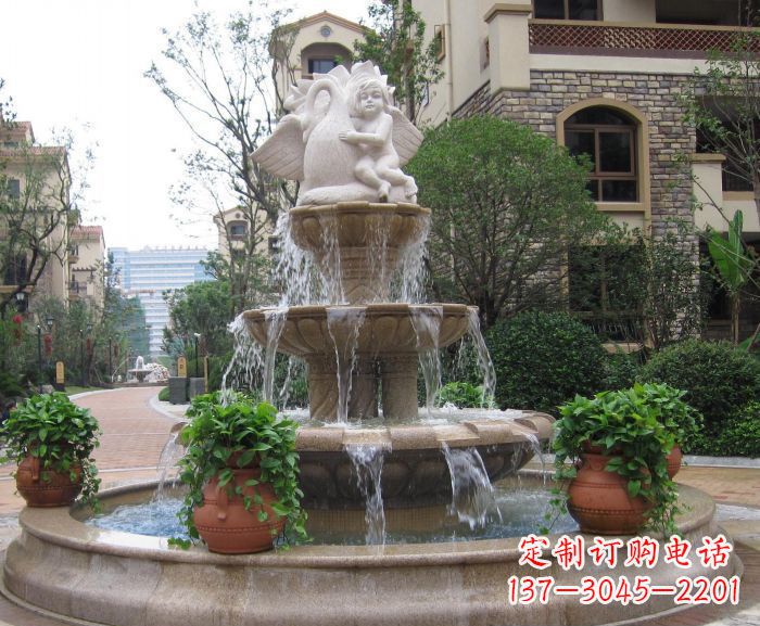 广州天使之泉——别墅景观石雕