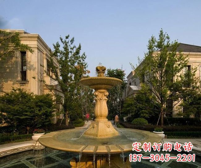 广州别墅石雕大型喷泉雕塑 (2)