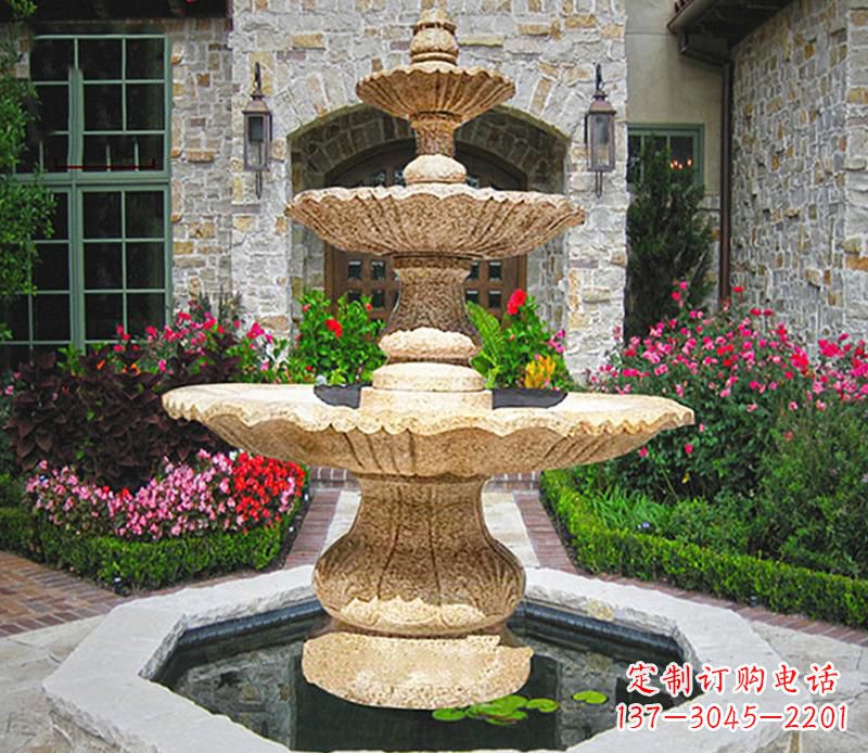 广州别墅石雕喷泉 (2)
