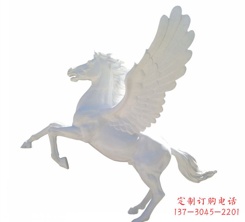 广州新款玻璃钢飞马摆件