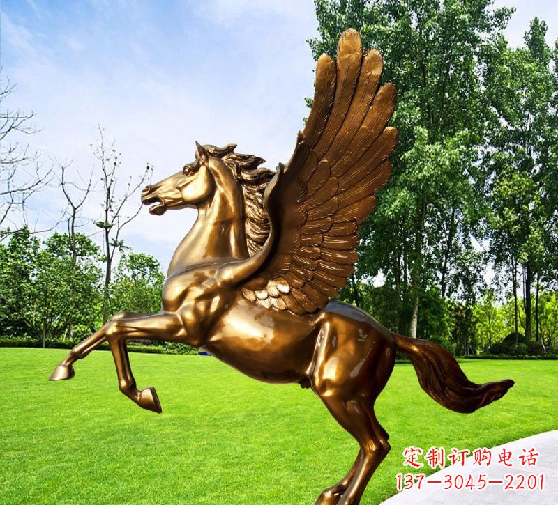广州玻璃钢仿铜动物马雕塑精美的艺术品