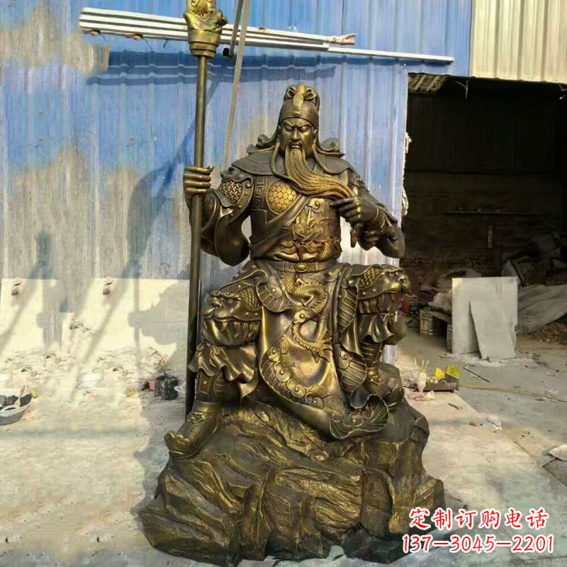 广州玻璃钢制作的关羽雕塑