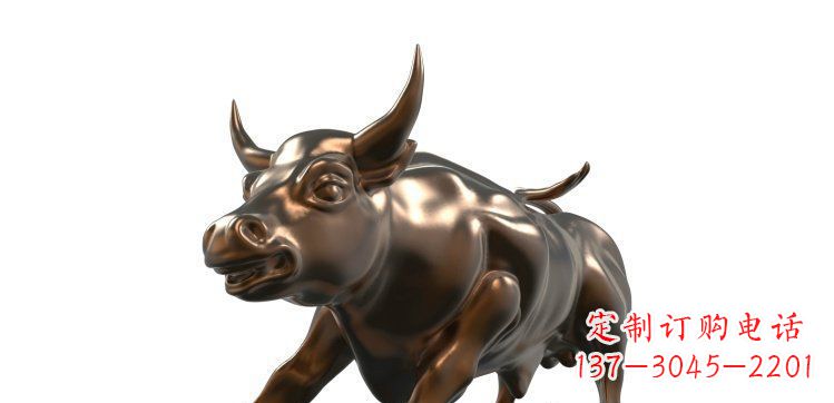 广州玻璃钢仿铜牛公园动物雕塑_1