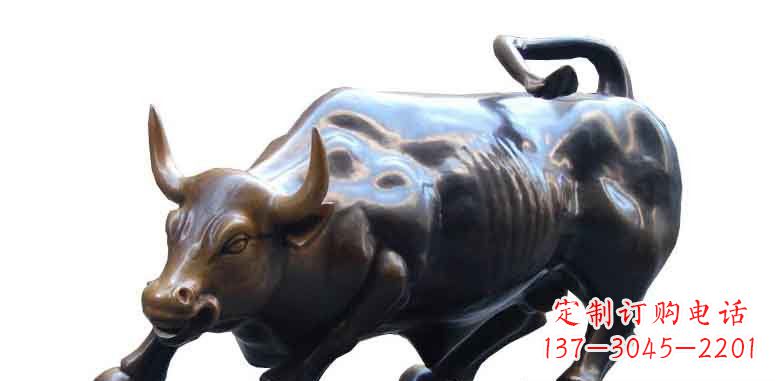 广州玻璃钢仿铜牛公园动物雕塑雕刻艺术的精美绝伦