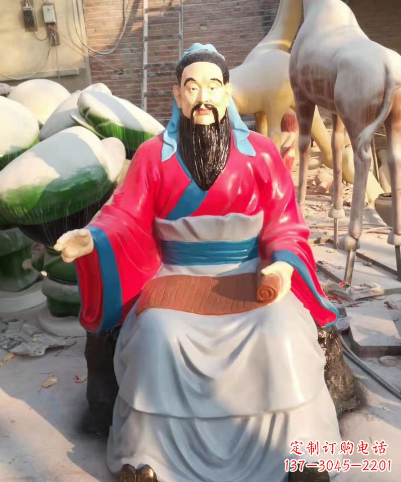 广州玻璃钢雕刻的孔子