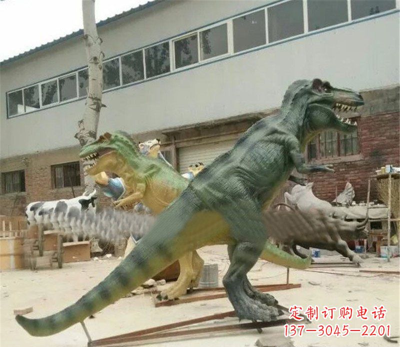 广州玻璃钢制作的恐龙雕塑