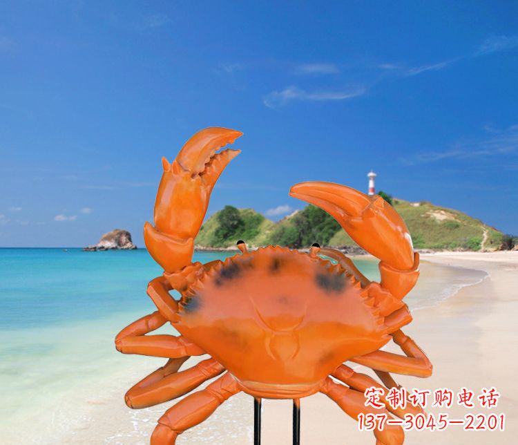 广州玻璃钢螃蟹雕塑