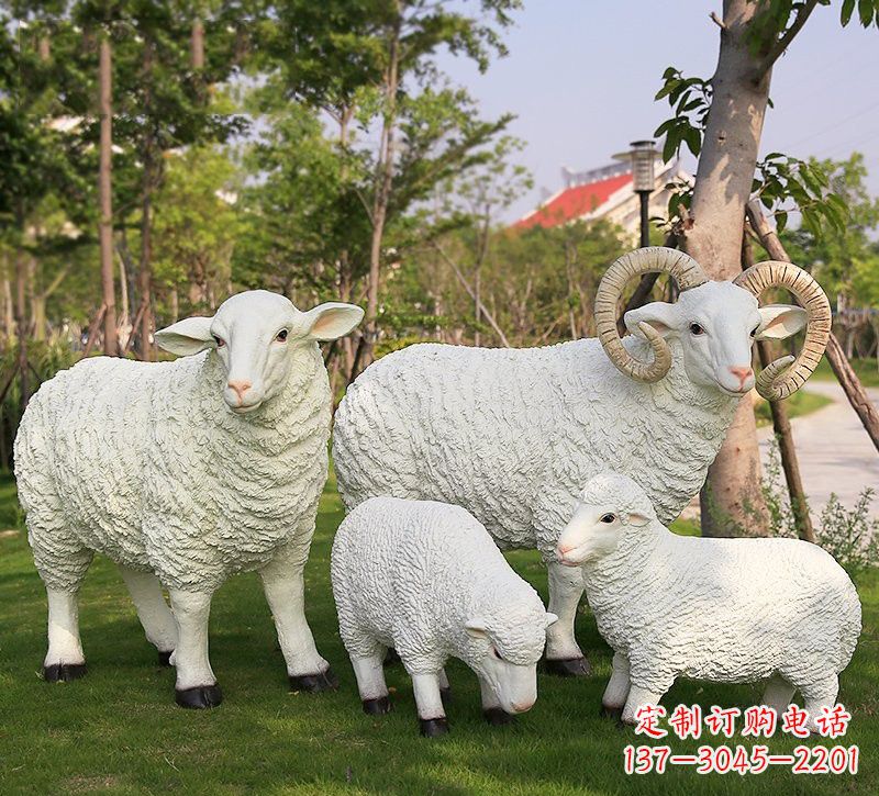 广州玻璃钢山羊雕塑仿真艺术的精彩之作