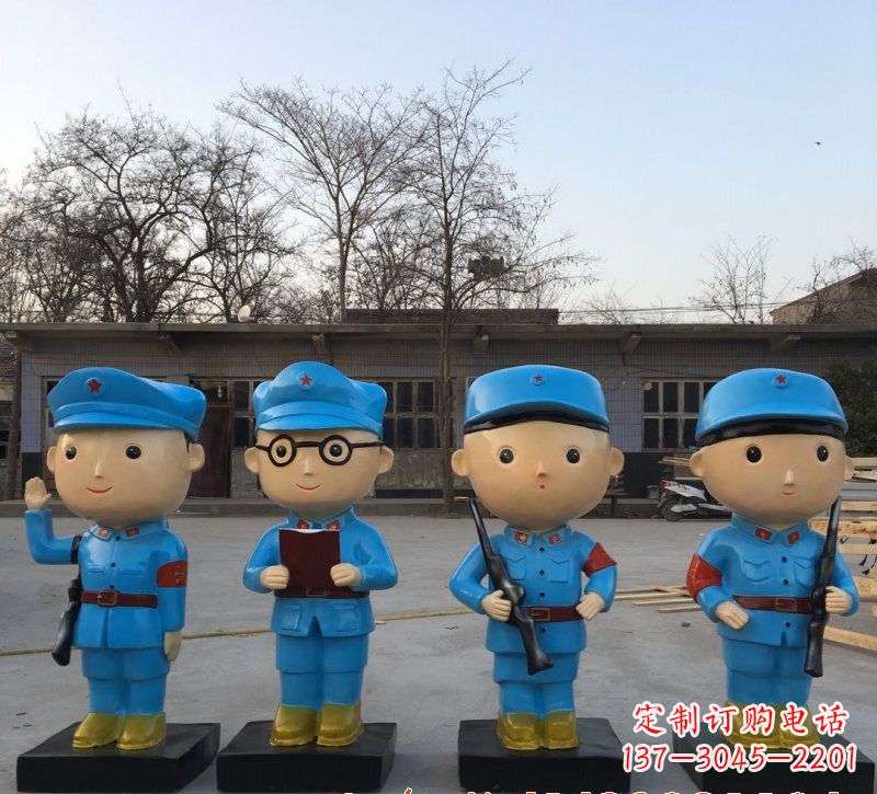 广州玻璃钢制作的红军雕塑传承精神