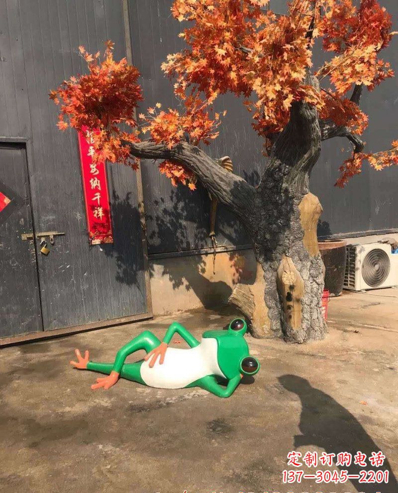 广州玻璃钢青蛙雕塑
