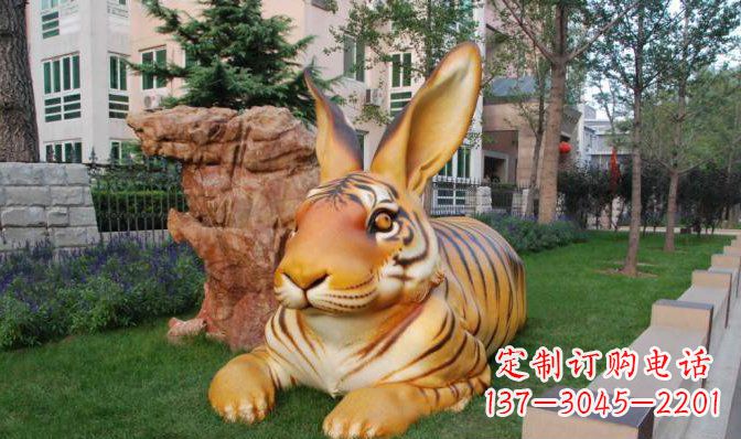 广州玻璃钢兔子雕塑 (2)