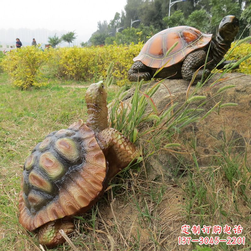 广州玻璃钢乌龟雕塑别致而古朴
