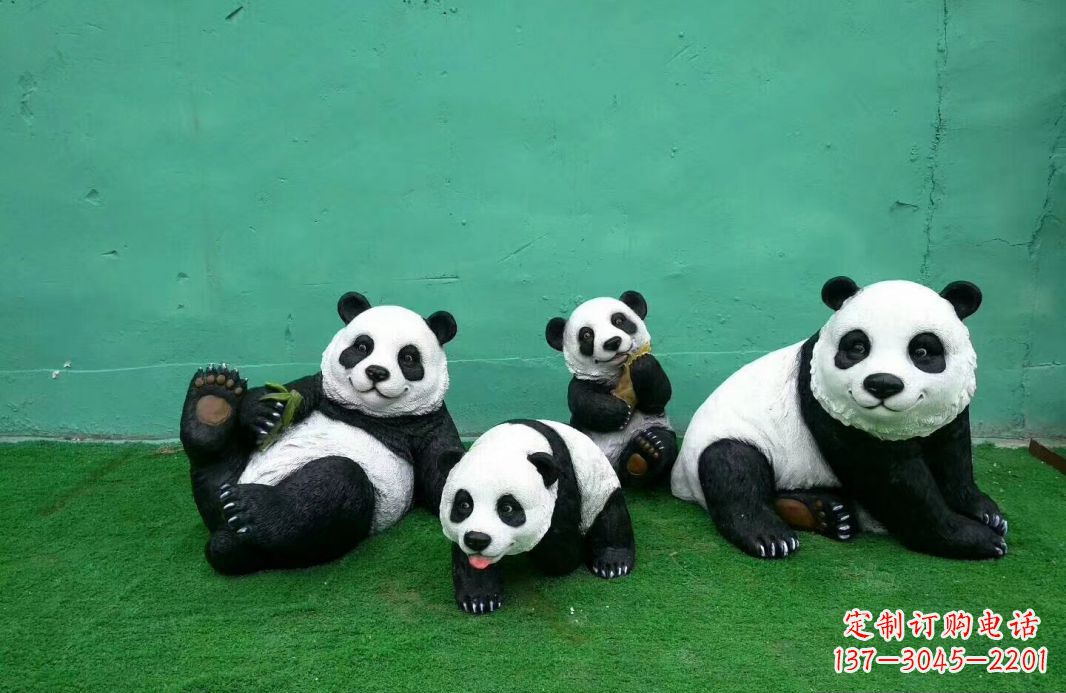 广州玻璃钢熊猫雕塑传承中华文化