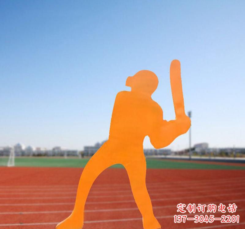 广州棒球运动人物雕塑传承棒球精神