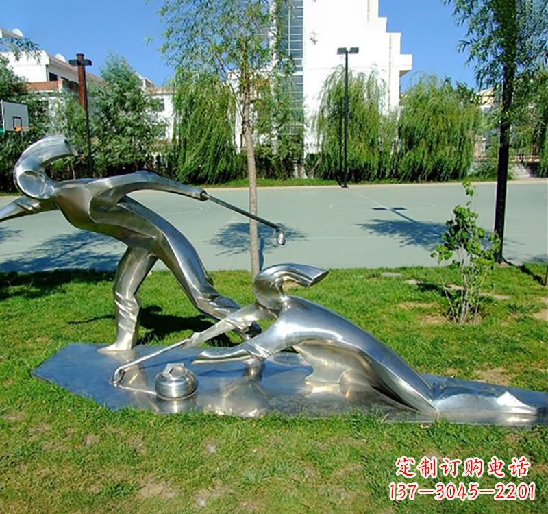 广州不锈钢冰壶雕塑——一种艺术形式