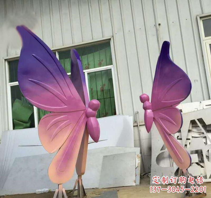 广州不锈钢彩色蝴蝶雕塑