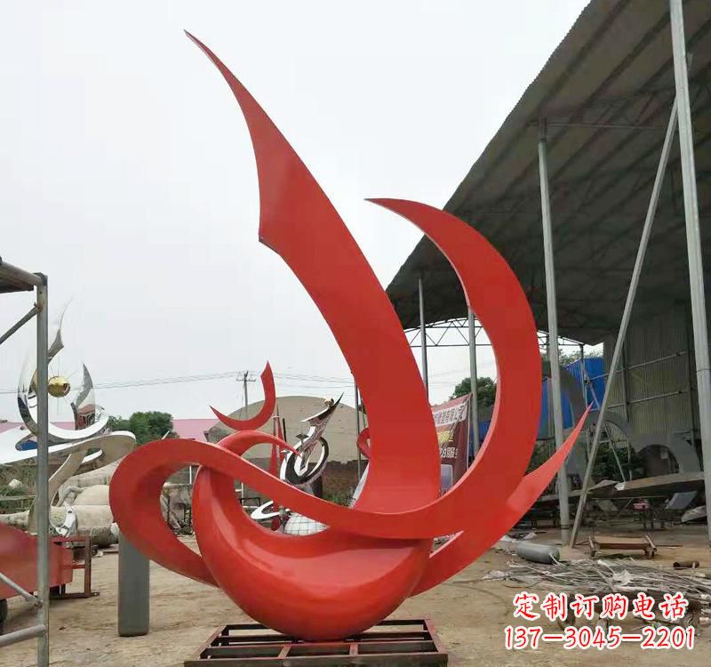 广州不锈钢彩色凤凰雕塑传承东方美学