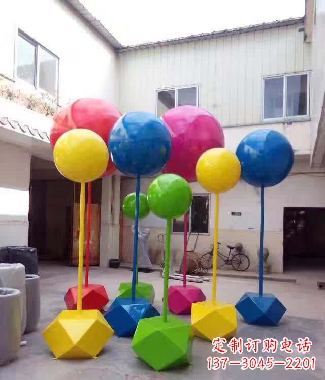 广州不锈钢彩色气球雕塑艺术的绚丽缤纷