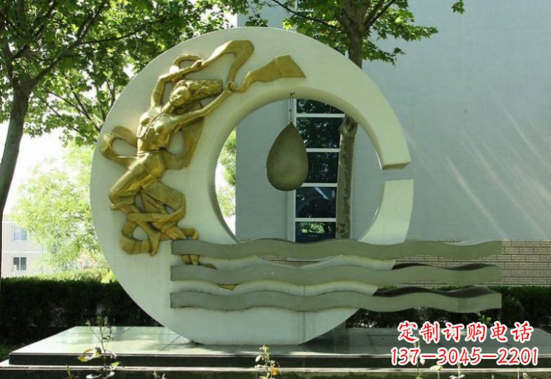 广州不锈钢嫦娥奔月雕塑——传承中华文化