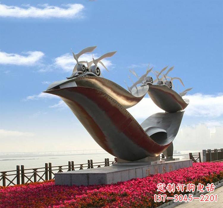 广州海鸥雕塑——点缀不锈钢城市