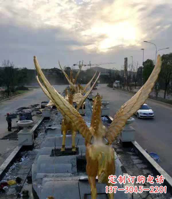 广州不锈钢城市飞龙——雕塑作品精美绝伦