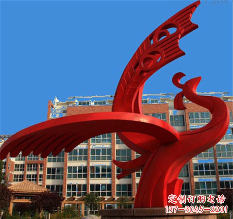 广州不锈钢凤凰雕塑——展示城市文化之美