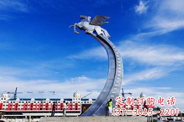广州精美不锈钢飞马雕塑