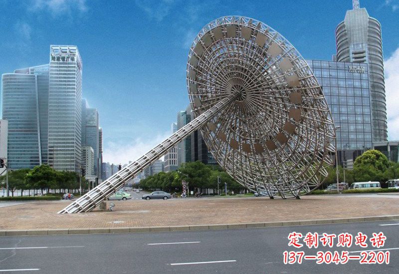 广州不锈钢城市日晷雕塑——缔造城市新景观