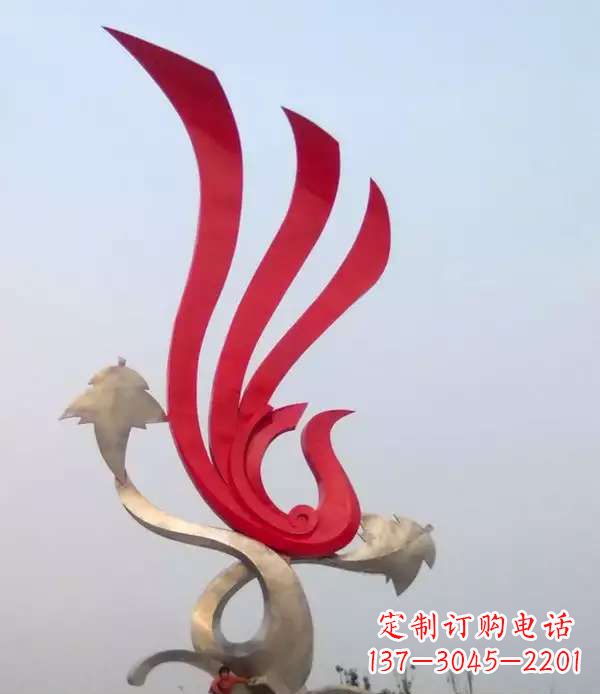 广州不锈钢城市铁艺凤凰雕塑