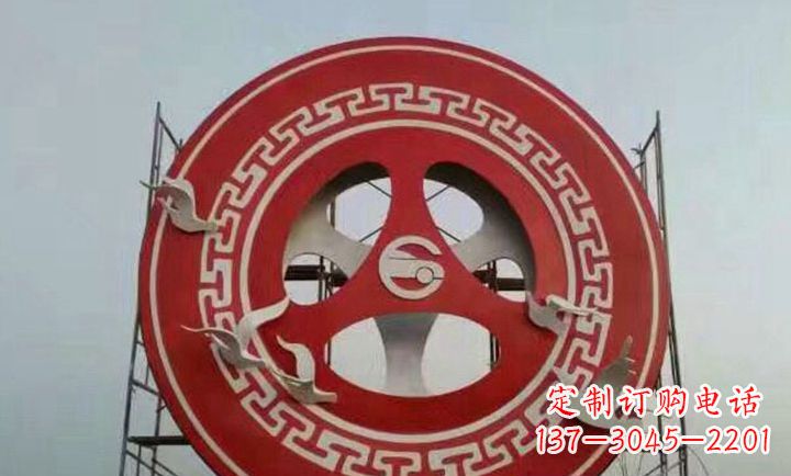 广州不锈钢齿轮雕塑象征着时代进步