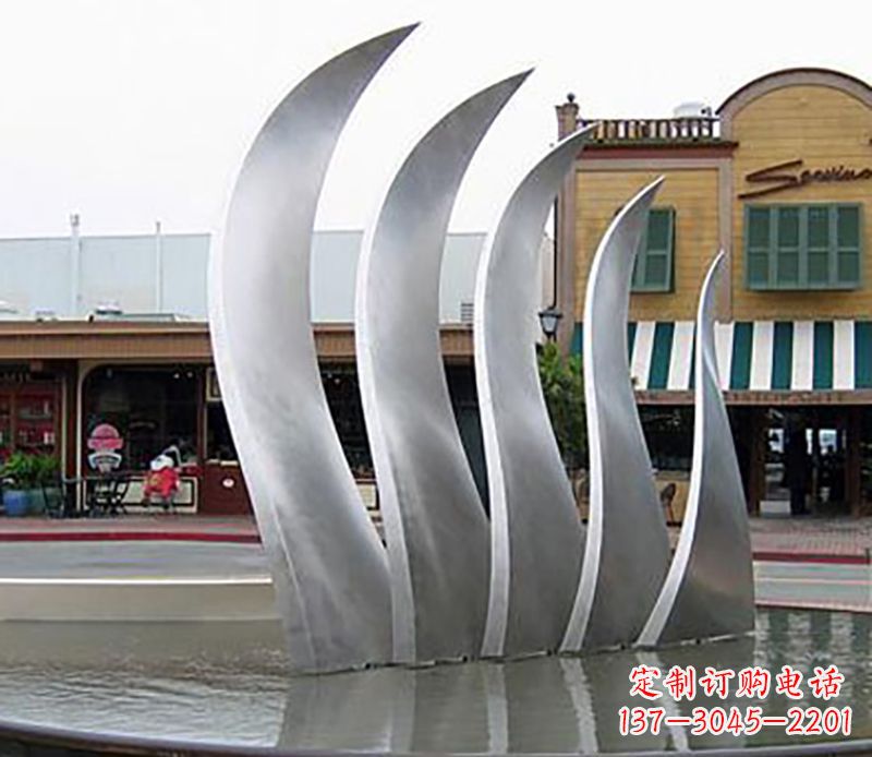 广州不锈钢翅膀雕塑给空中带来力量与美丽