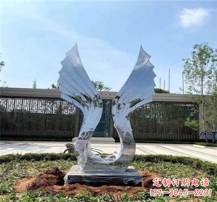 广州精美不锈钢翅膀雕塑
