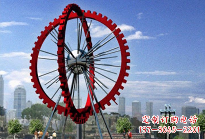 广州不锈钢摩天轮雕塑美丽的景观