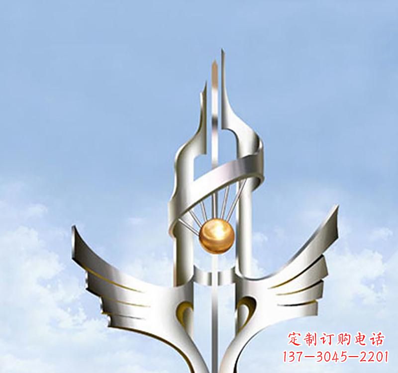 广州以不锈钢为材料的翅膀雕塑