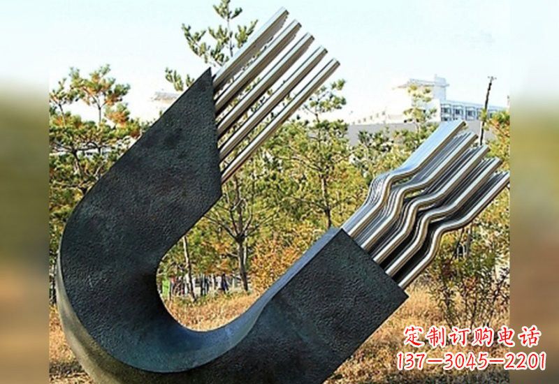 广州不锈钢磁铁雕塑绚丽多彩的艺术珍品