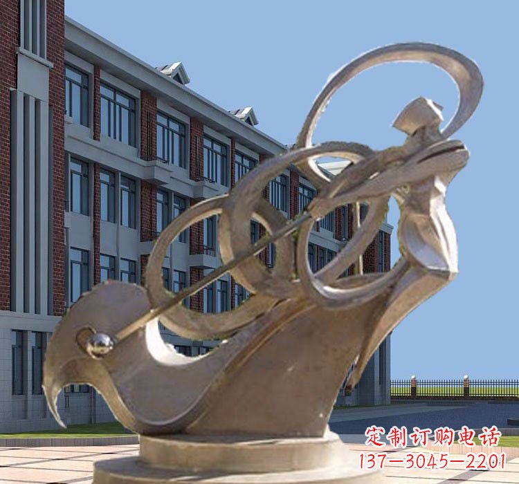 广州不锈钢制作的高尔夫球雕塑