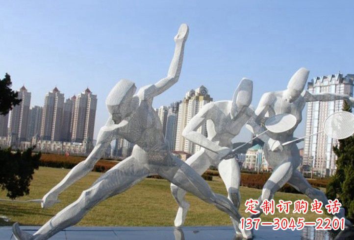 广州精致不锈钢羽毛球雕塑