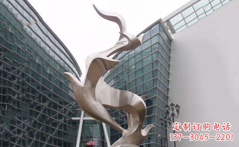 广州不锈钢大雁雕塑